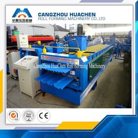Blue Double Layer Roll Forming Machine With PLC Control System , 18 Month Warranty