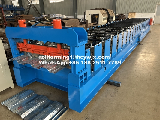 PLC sterowane podłogi Deck Roll Forming Machine 400mm H wiązki stalowej ramy 1220mm szerokości