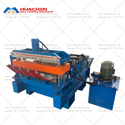 Płyty dachowe z zakrzywionego metalu Hydraulic arch Sheet Cold Roll Forming Machine