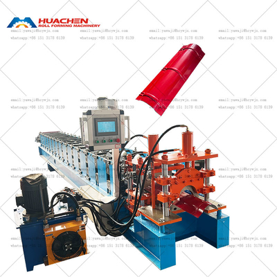 Metalowe dachowe arkusze wykonywanie dachu stalowy Ridge Cap Roll Forming Machine