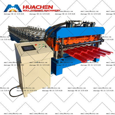 1220mm Aluminium 0,6mm Szklane płytki Roll Forming Machine