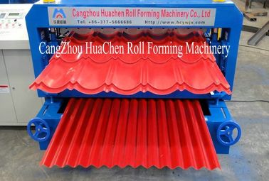 Maszyna do formowania rolki metalowej 0,3 - 0,8 mm Automatyczne cięcie hydrauliczne