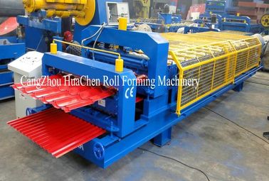Maszyna do formowania rolki metalowej 0,3 - 0,8 mm Automatyczne cięcie hydrauliczne