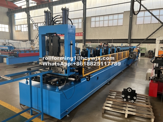 Jeden kliknięcie CZ Purlin Interchange Roll Forming Machine Chain Drive