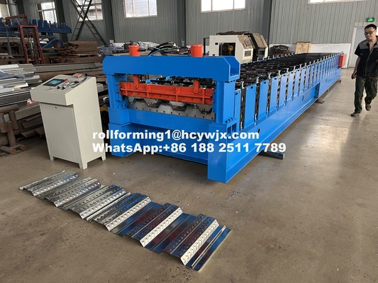 Hydrauliczne 11 11 5.5KW silnik podłogowy Deck Roll Forming Machine 8-12m/min Prędkość z systemem sterowania PLC