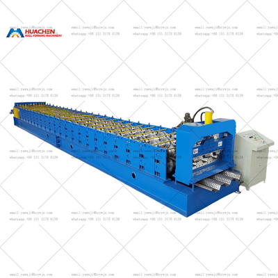 Precyzyjne Dobrej Jakości Decking Sheet Steel Floor Deck Roll Forming Making Machine Automatyczny