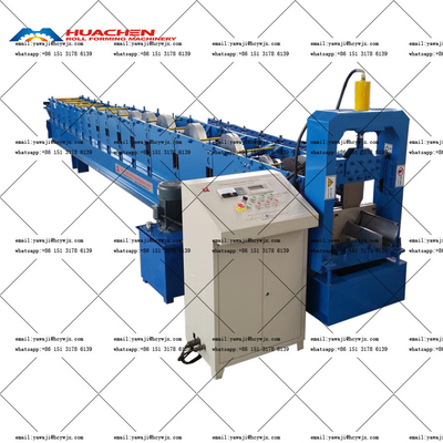 Automatycznie stalowa płytka ocynkowana metalowe dachy deszczu rynsztok Roll Forming Machine