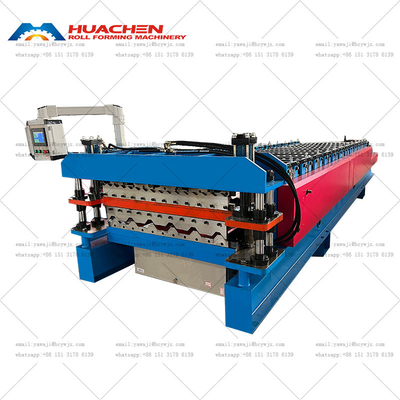 Chiny Metalowe walcowane płytki dachowe z cynku podwójne warstwy Roll Forming Machine Precision
