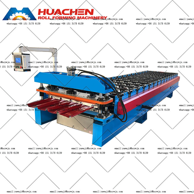 380v 50Hz 3 fazy Ibr Aluminium Steel Roof Roll Forming Machine z trwałymi rolkami