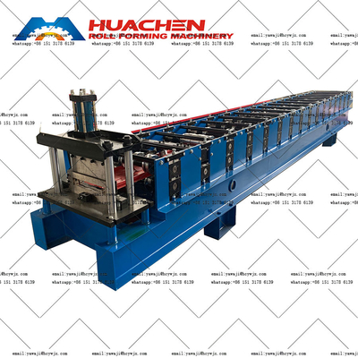 PPGI / GI Material Long Span Roof Roll Forming Machine Z całkowitą mocą 5,5 5,5KW