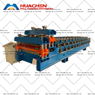 380v 50Hz 3 fazy napięcie podwójne pokład Roll Forming Machine z materiału CR12 Cutter wykonane