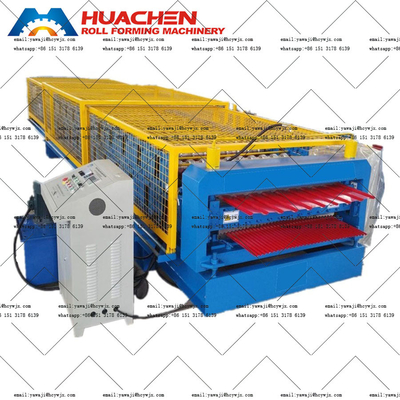 PPGI / GI Materiał Typ Podwójny Deck Roll Forming Machine z 380v 50Hz 3 fazy napięcia