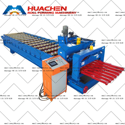 Szklane płytki 15 stacji Metal Roll Forming Machine dla 0,3-0,6 mm
