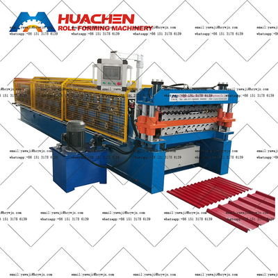 PPGI / GI Stalowy Profil Podwójny Deck Roll Forming Machine
