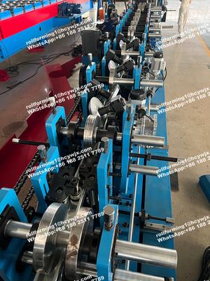 Automatyczna maszyna do formowania rolek C Z Purlin z regulacją 80-300 mm i wymiennymi rolkami