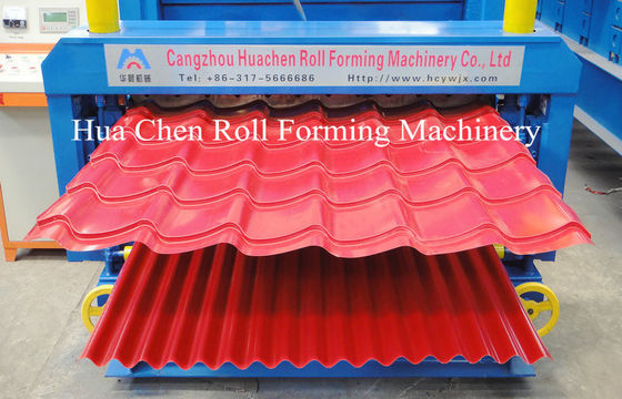 Dwukrotnie warstwowa maszyna do formowania na zimno z kontrolą PLC dla stali o grubości 0,3-0,6 mm i szerokości 1250 mm