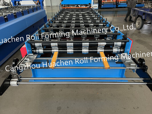Całkowicie automatyczna maszyna do produkcji płytek dachowych z falistego metalu