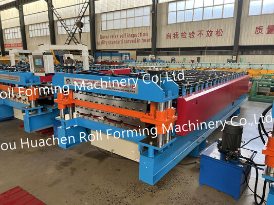 Putai Metalowe faliste płyty dachowe Wytwarzanie PPGI / PPGL / Gi / GL Cink Stalowe dachówki płytki Roll Forming Machine