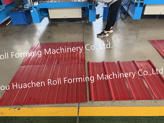 Putai Metalowe faliste płyty dachowe Wytwarzanie PPGI / PPGL / Gi / GL Cink Stalowe dachówki płytki Roll Forming Machine