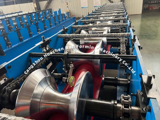 Wysokiej wydajności maszyna do formowania rolki z metalową czapką do produkcji dachówek