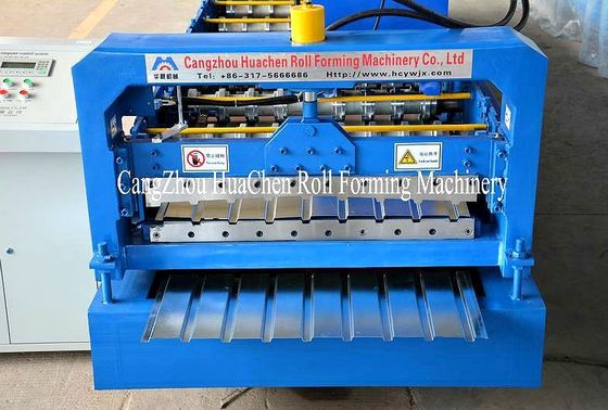 5.5 Kw Metal Wall Panel Roll Forming Machine C r 12 Cutting Blade with Hydraulic Cutting