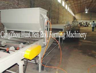 Stone Coated Metal Rood Tile Roll Forming Production Line High Capacity