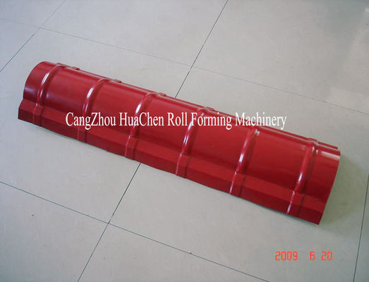 Civilian Buildings Ridge Cap Cold Roll Forming Machine With CE Certification