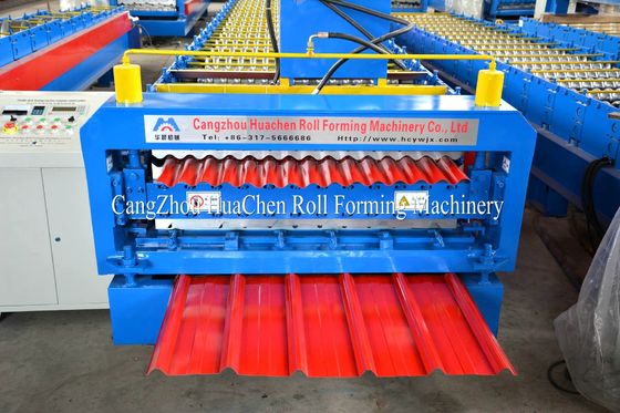 Color Steel Plate Double Layer Roll Forming Machine 1250mm Width