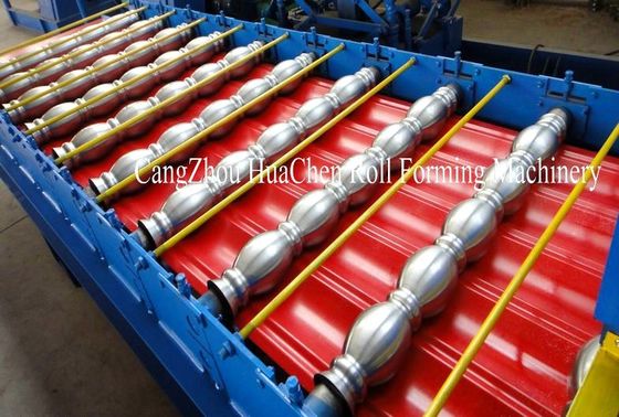 Podwójna maszyna do tworzenia rolki w warstwie do tworzenia arkuszy dachowych z kontrolą PLC o szerokości 1250 mm i wydajnością 20 m/min