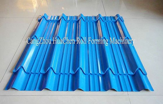 Effective Metal Roof Glazed Tile Roll Forming Machine 4m / Min ISO