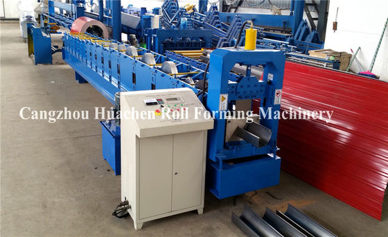 10m / Min Downspout Slip Roll Forming Machine Seamless Valley Gutter Making Machine
