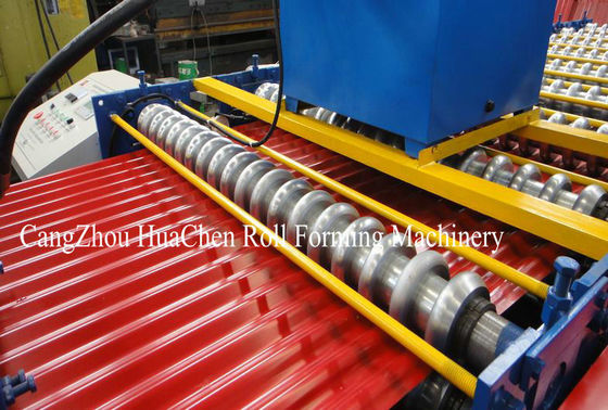 Durable Double Layer Roll Forming Machine Mitsubishi / Siemens Control System