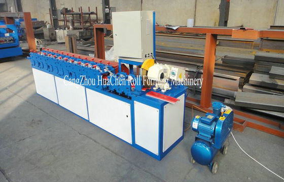 0.5 - 1.2mm Thickness Shutter Door Slat Steel Roll Forming Machine 5 - 15 m / min Speed