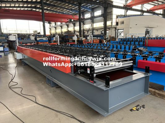 380v 3 Faza 50hz Roofing Sheet Roll Forming Machine dla grubości 0,3-0,8 mm