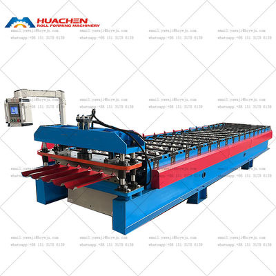 Wysokiej prędkości trapezoidalnej formy metalowej żebrowego typu dachu Roll Forming Machines Model Hot Sale Na rynku brazylijskim