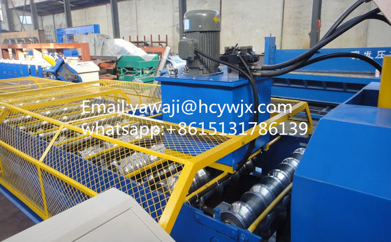 Wytrzymały napęd łańcuchowy trapezoidalny kolorowy szklany płytki dachowej Roll Forming Machine z średnicą wału 70 mm