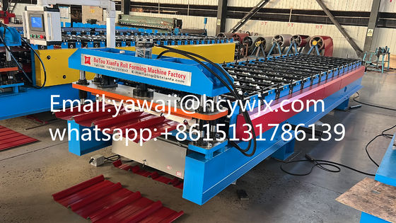 380v 50Hz 3 fazy Ibr Aluminium Steel Roof Roll Forming Machine z trwałymi rolkami