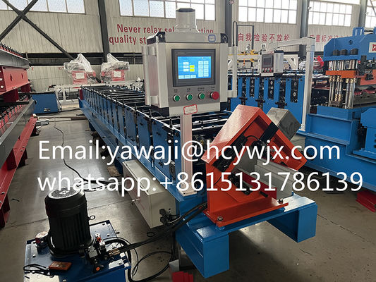 Galvanized Ridge Roofing Gutter Roof Panel Roll Forming Machine 410mm Width