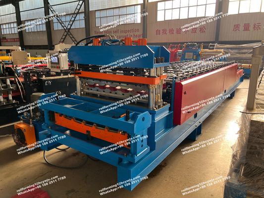 Maszyna do tworzenia podwójnych warstw rolkowych do metalowych paneli ściennych dachowych