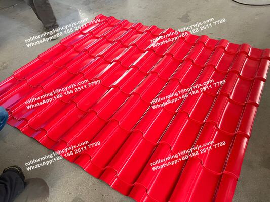 Dwukrotnie warstwowa maszyna do formowania na zimno z kontrolą PLC dla produkcji płytek o szerokości 1250 mm i grubości 0,3-0,6 mm