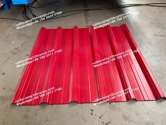 Dwukrotnie warstwowa maszyna do formowania na zimno z kontrolą PLC dla produkcji płytek o szerokości 1250 mm i grubości 0,3-0,6 mm