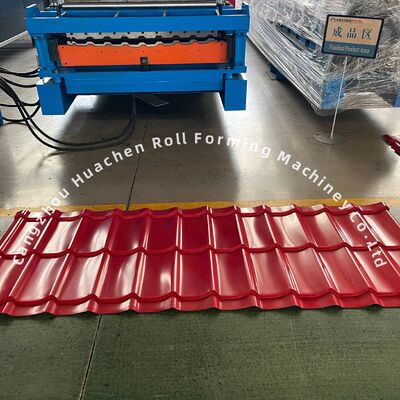 Wysokiej prędkości 15 m/min Dwukrotna warstwa walcowana maszyna do formowania rolki z sterowaniem PLC Panasonic i 45# tłumieniem stali