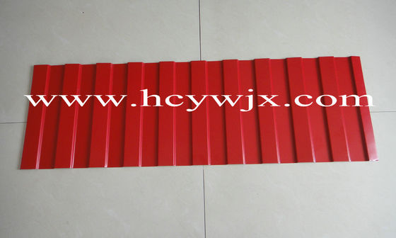 Niebieska szybkobieżna maszyna do formowania rolek dachowych / rolka była