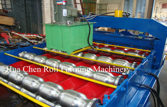 5,5KW Glazed Tile Steel Rolling Machine 5T Manual Decoiler