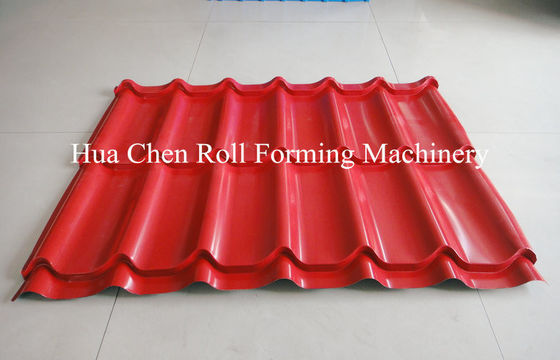 5,5KW Glazed Tile Steel Rolling Machine 5T Manual Decoiler