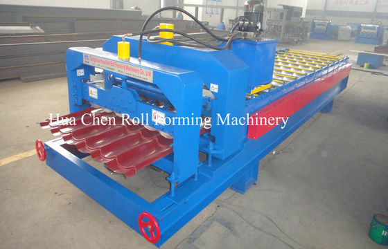 1250mm Glazed Roof Plate Roll Forming Machine / Cold Forming Equipment