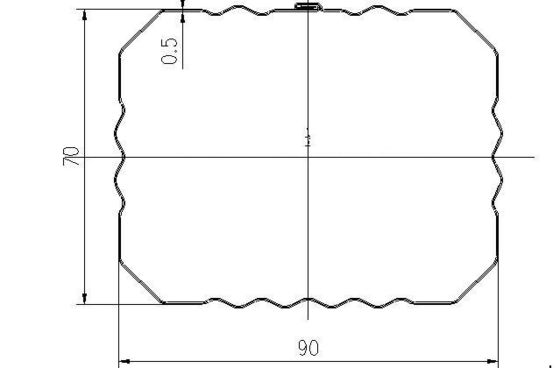 Maszyna do formowania rolek rynnowych / Kwadratowa maszyna do formowania próżniowego / maszyna do wyrobu rur stalowych