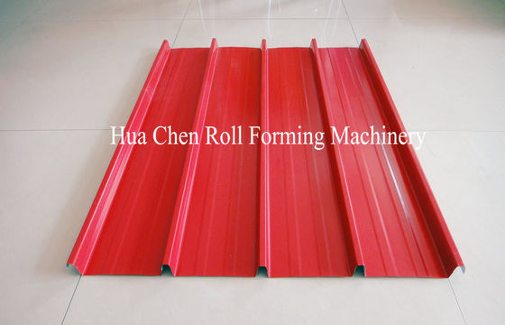 4 Kw Trapezoidal Roof Panel Roll Forming Machine With Hydraulic Cutter