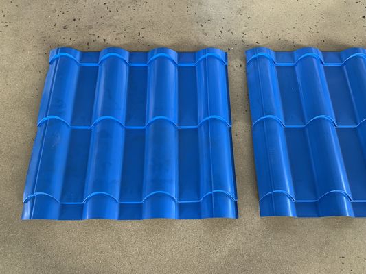 Metalowy dach Glazed Tile Cold Roll Forming Machine Z 5T Decoiler ręczny