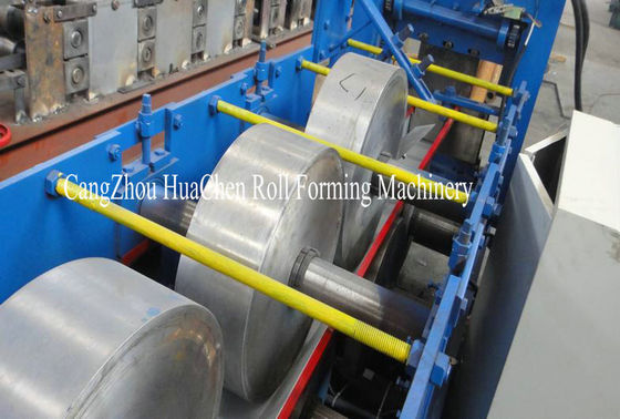 Quad Gutter Machine Downspout Gutter Roll Forming Machine Controled By PLC With Touch Screen